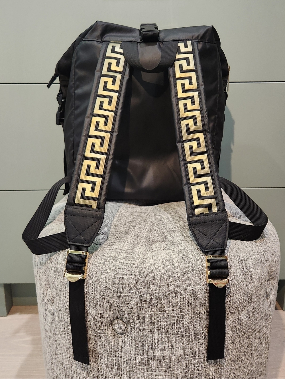Versace Parfums Nylon Backpack